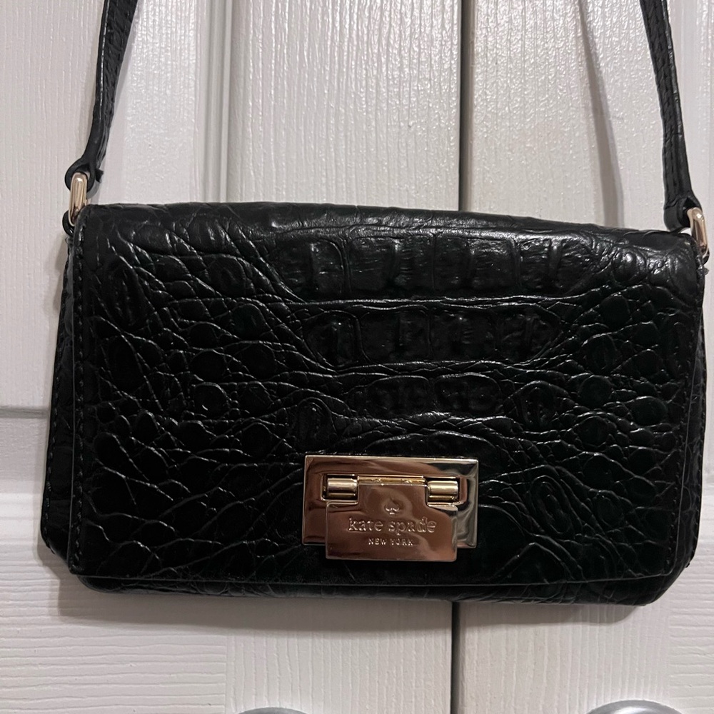 Kate Spade Black Leather Crossbody Bag - Picture 4 of 13